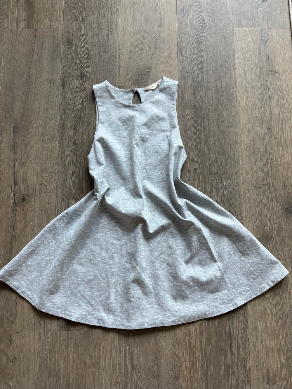 Altar'd State Light Gray Sleeveless Knit Skater Dress size M